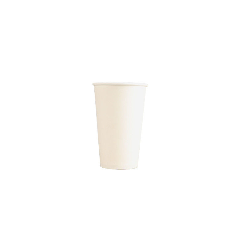 12oz 60mm Alt Tek Duvar Beyaz Kahve Tek Kullanımlık Kağıt Bardak Biyobozunur
