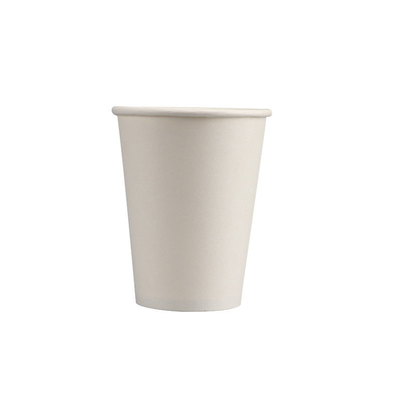 12oz 60mm Alt Tek Duvar Beyaz Kahve Tek Kullanımlık Kağıt Bardak Biyobozunur