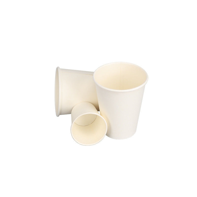 12oz 60mm Alt Tek Duvar Beyaz Kahve Tek Kullanımlık Kağıt Bardak Biyobozunur