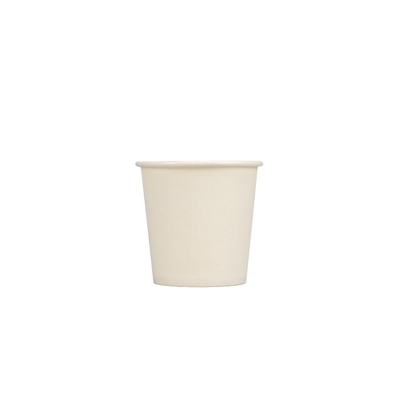 12oz 60mm Alt Tek Duvar Beyaz Kahve Tek Kullanımlık Kağıt Bardak Biyobozunur