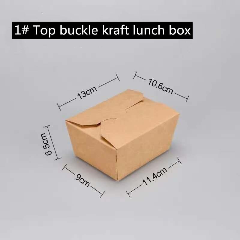 Mikrodalgada Kahverengi Kraft Kağıt Take Away Box 800 1400 1480 2000ml