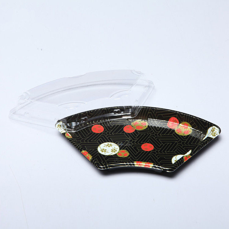 OPS Kapaklı İstiflenebilir PS Tek Kullanımlık Sushi Tepsileri