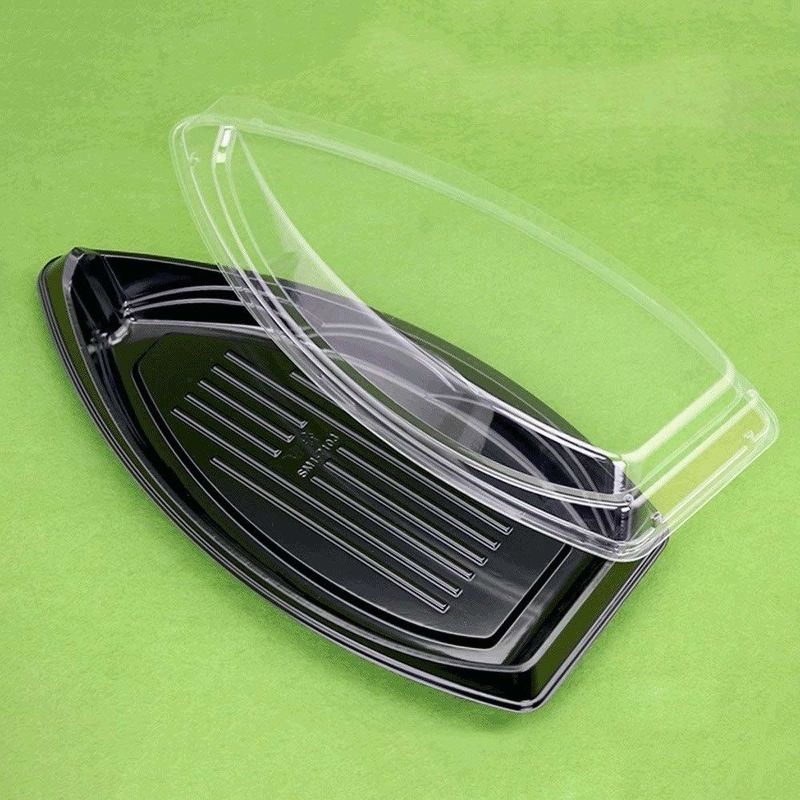 Geri Dönüşümlü Tek Kullanımlık Plastik Suşi Sashimi Tabağı