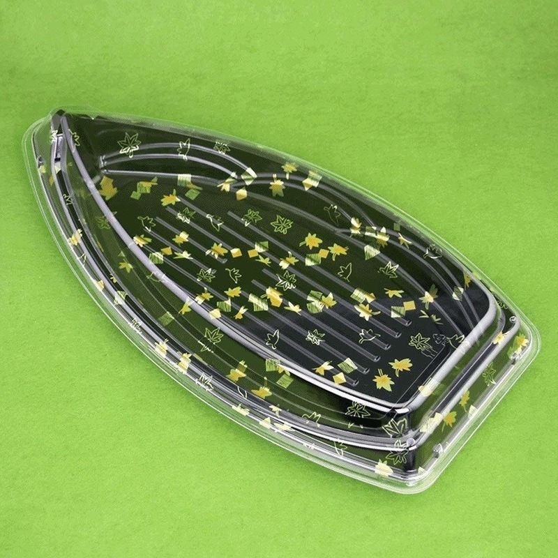 Geri Dönüşümlü Tek Kullanımlık Plastik Suşi Sashimi Tabağı