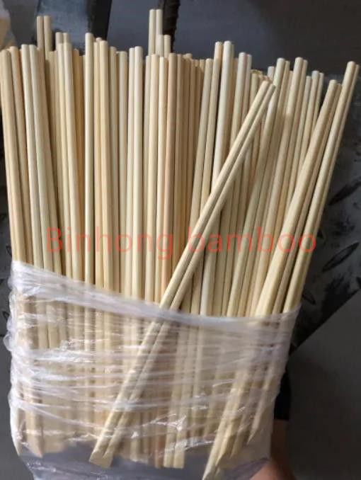 21 23 24cm Bambu Tek Kullanımlık Ahşap Çubuklar
