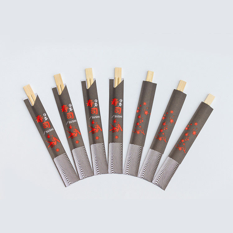 Kağıt Sarılı Tek Kullanımlık Çin Japon Bambu Yemek Çubukları