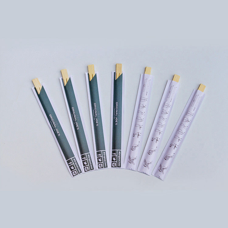 Kağıt Sarılı Tek Kullanımlık Çin Japon Bambu Yemek Çubukları