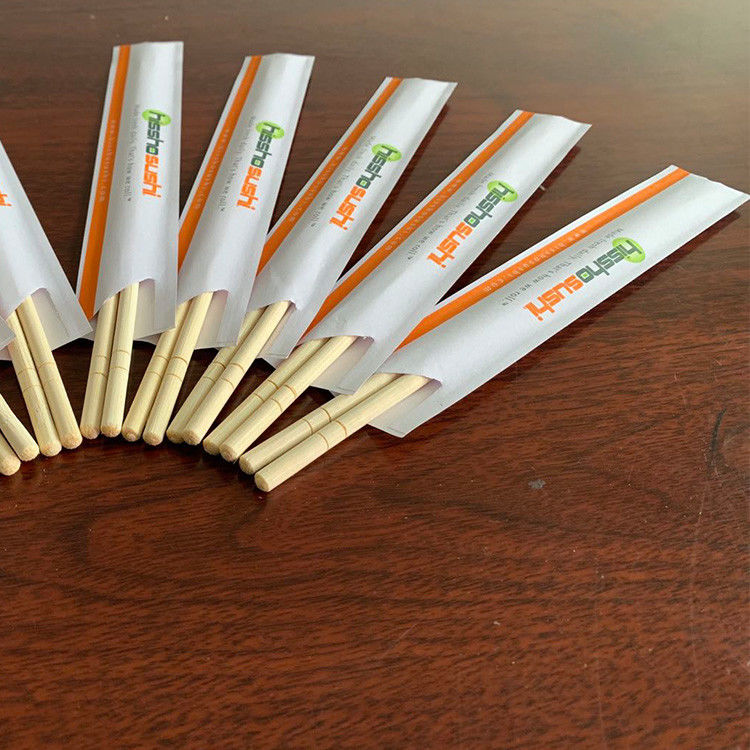 Kağıt Sarılı Tek Kullanımlık Çin Japon Bambu Yemek Çubukları