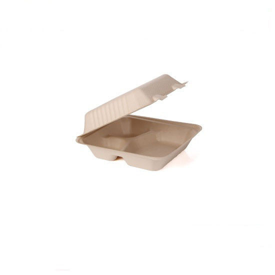 Şeker Kamışı Bagasse Suşi Biyobozunur Take Away Kutusu Restoran İçin Tek Kullanımlık