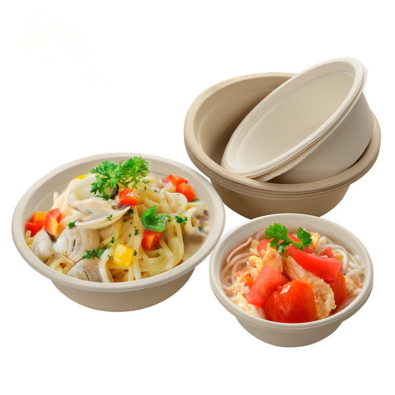 Pulp Kompostlanabilir Salata Kasesi 350ml 400ml 460ml 500ml 680ml