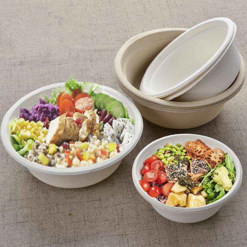 Pulp Kompostlanabilir Salata Kasesi 350ml 400ml 460ml 500ml 680ml