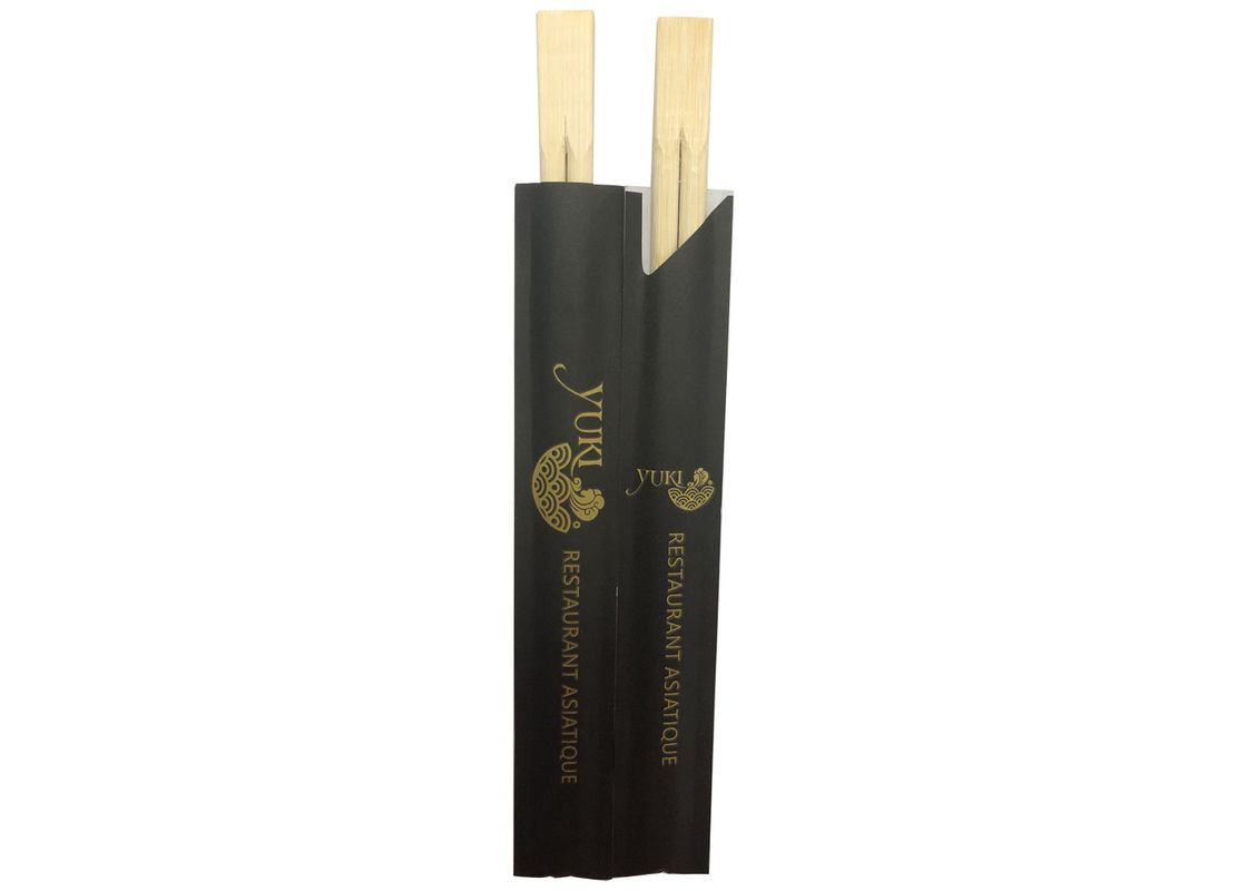 Suşi Yarım Kağıt Ambalaj için 21cm İkizler Bambu Yemek Çubukları