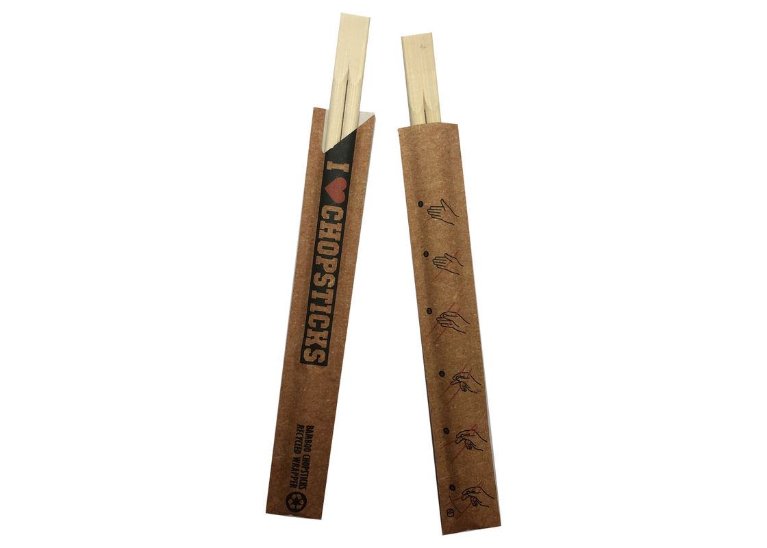 Çevre Dostu Doğa 21cm Twins Tek Kullanımlık Bambu Yemek Çubukları, Kılıflı