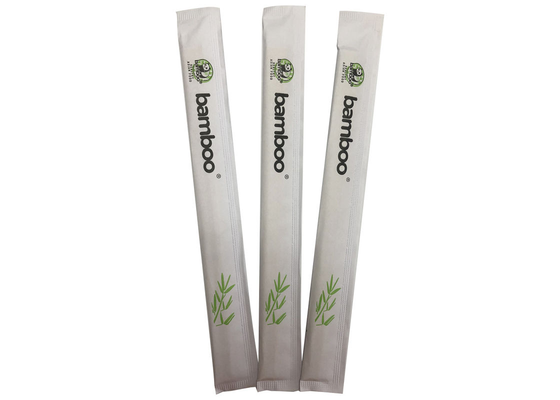 Kore Tek Kullanımlık Bambu Chopstick Tam Kağıt Ambalaj 21cm 23cm 24cm