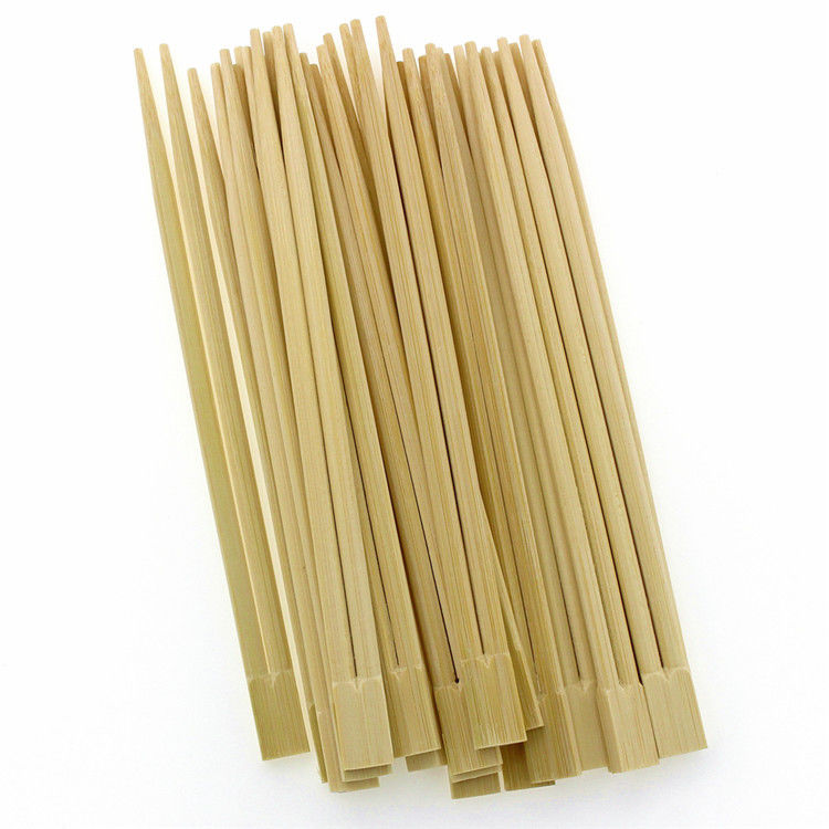 Plastik Kılıflı Kare Doğal Mao Bambu tek kullanımlık Çubuklar