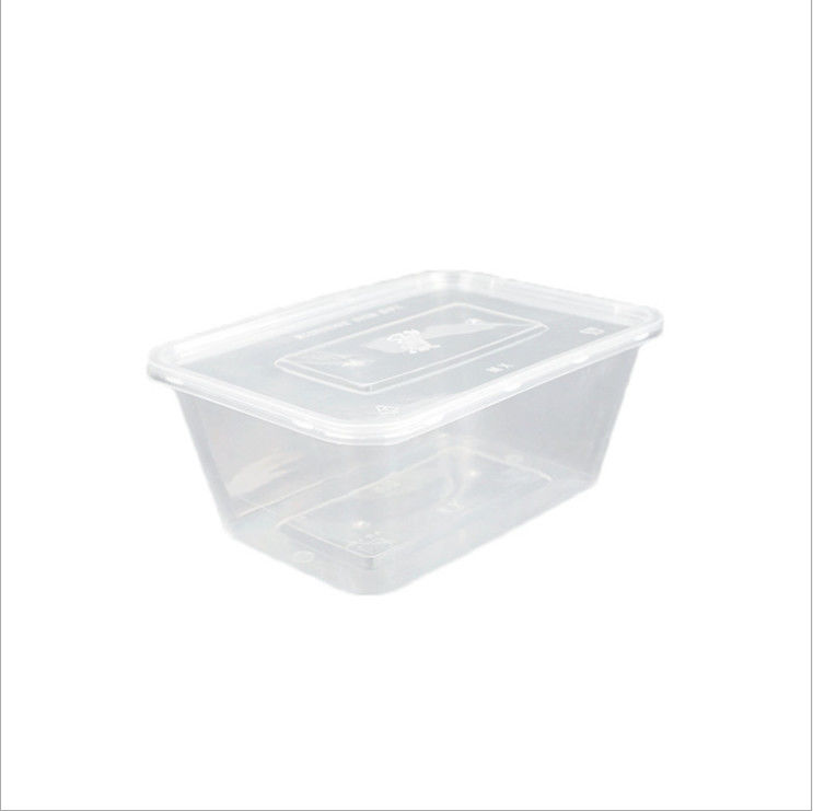 Kapaklı Mikrodalgada Tek Kullanımlık PP Plastik Take Away Kutusu