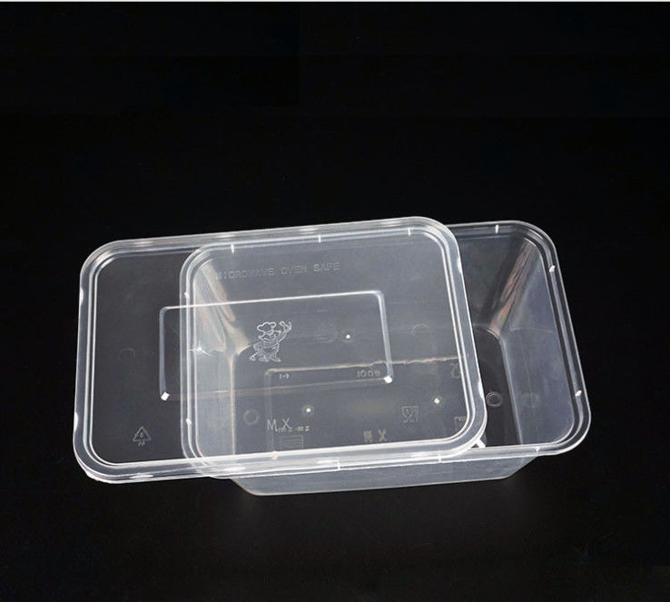 Kapaklı Mikrodalgada Tek Kullanımlık PP Plastik Take Away Kutusu