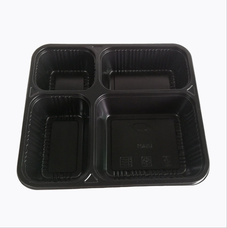 Mikrodalgaya Uygun PP Tek Kullanımlık Gıda Kabı 500 650 750 1000ml
