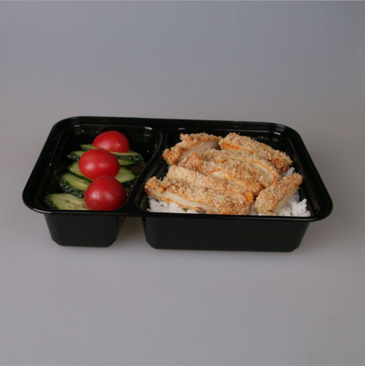Dikdörtgen Plastik Take Away Kutusu Tek Kullanımlık Kaymaz 650ml