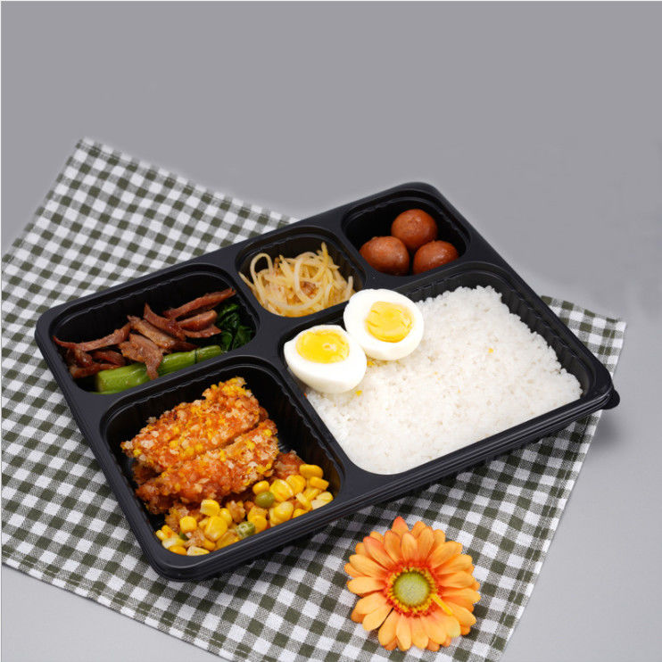 Tek Kullanımlık Kalınlaştırılmış Plastik Paket Servis Bento Kutusu Konteyner