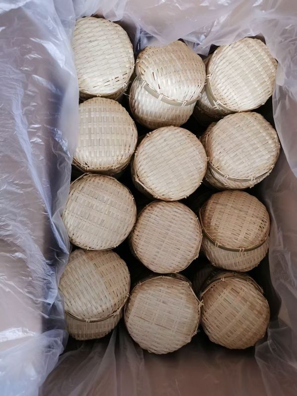 OPP Sarılmış Bambu Meyve Sepeti Hediyelik El Sanatları Doğal Bambu Sepet 17cm 19cm 23cm