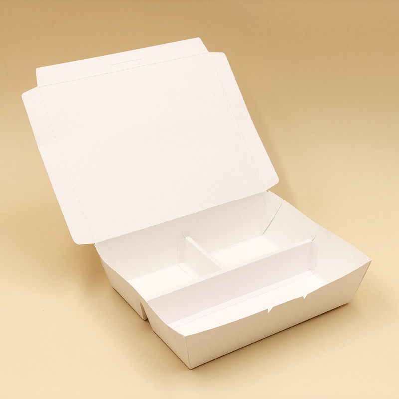 Bölmeli Tek Kullanımlık Kraft Kağıt Biyobozunur Paket Kaplar