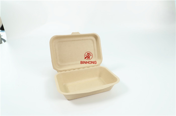 Şeker Kamışı Desechables Fast Food Ambalaj Kutusu Biyobozunur Kompostlanabilir