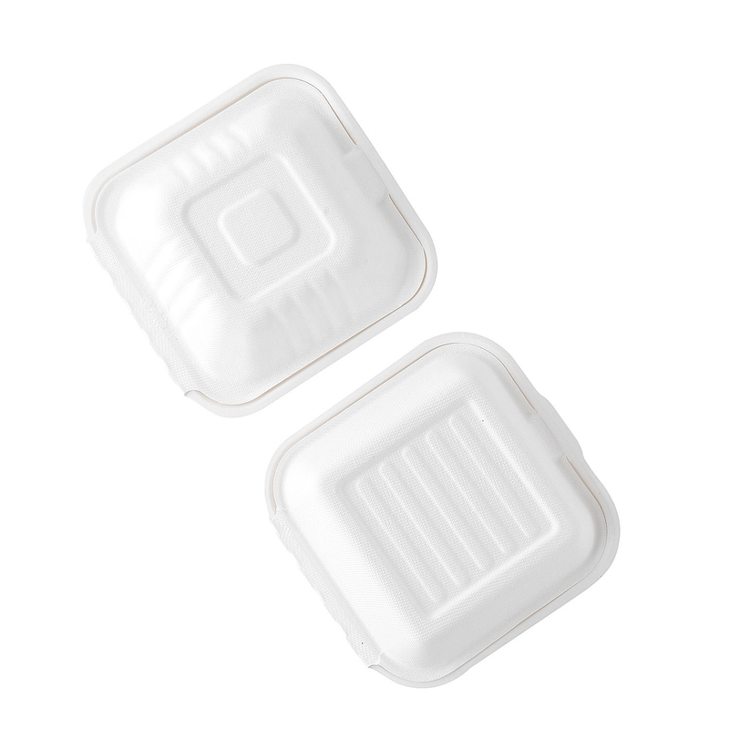 Geri Dönüşüm Take To Go Şeker Kamışı Bagasse Biyobozunur Take Away Kutusu Tek Kullanımlık