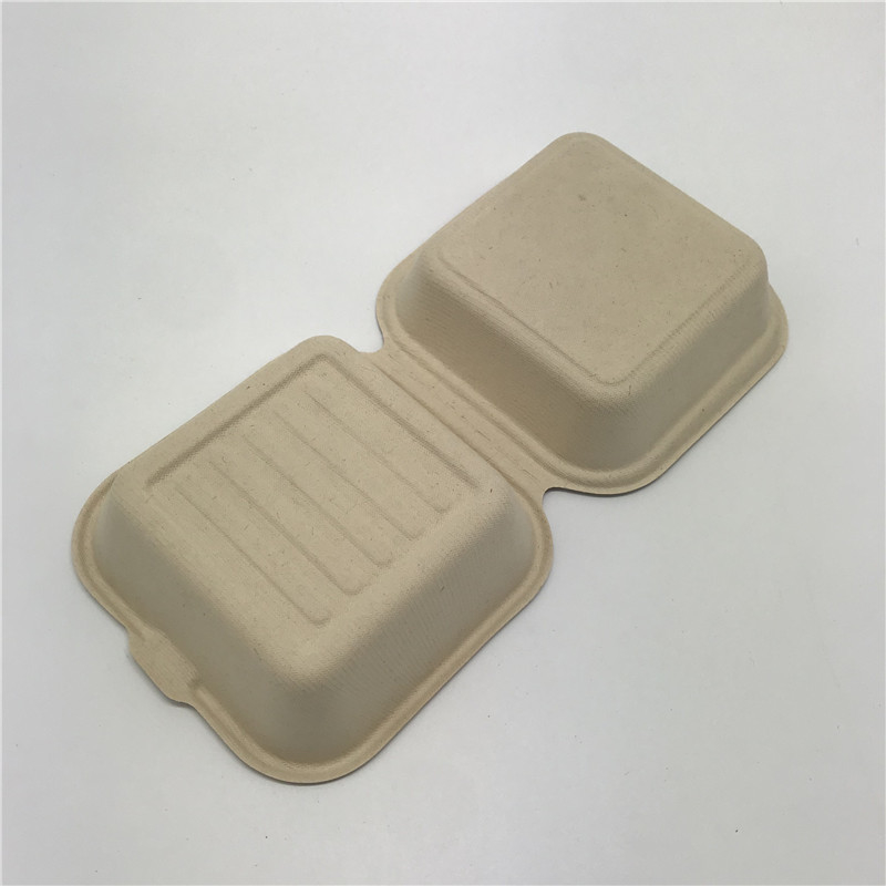 Buğday Samanı Paket Servis Gıda Kabı Burger Kutusu Biyobozunur Tek Kullanımlık