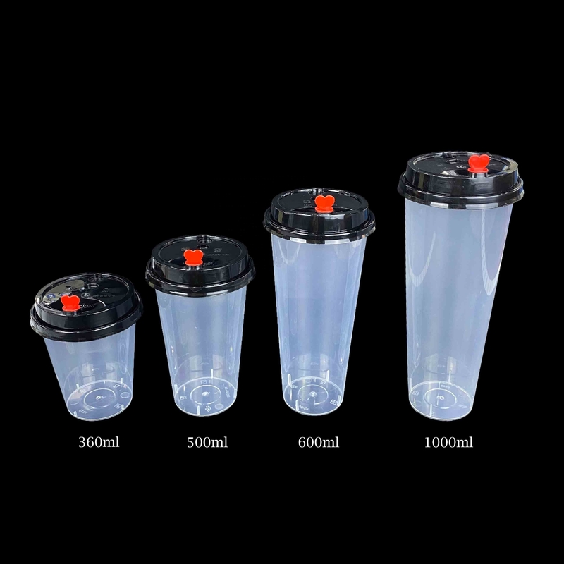 BPA Free PP Tek Kullanımlık Sütlü Çay Bardakları 1oz Kapaklı