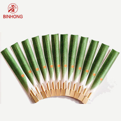 Japon Tek Kullanımlık Yuvarlak Bambu Yemek Çubukları Kompostlanabilir Özel Logo 18cm